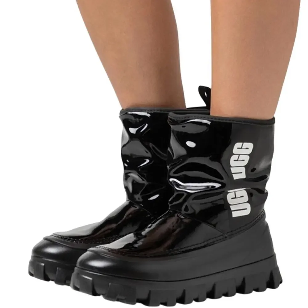 UGG Classic Brellah Mini Black Boot for Girls Size 3/eu 35